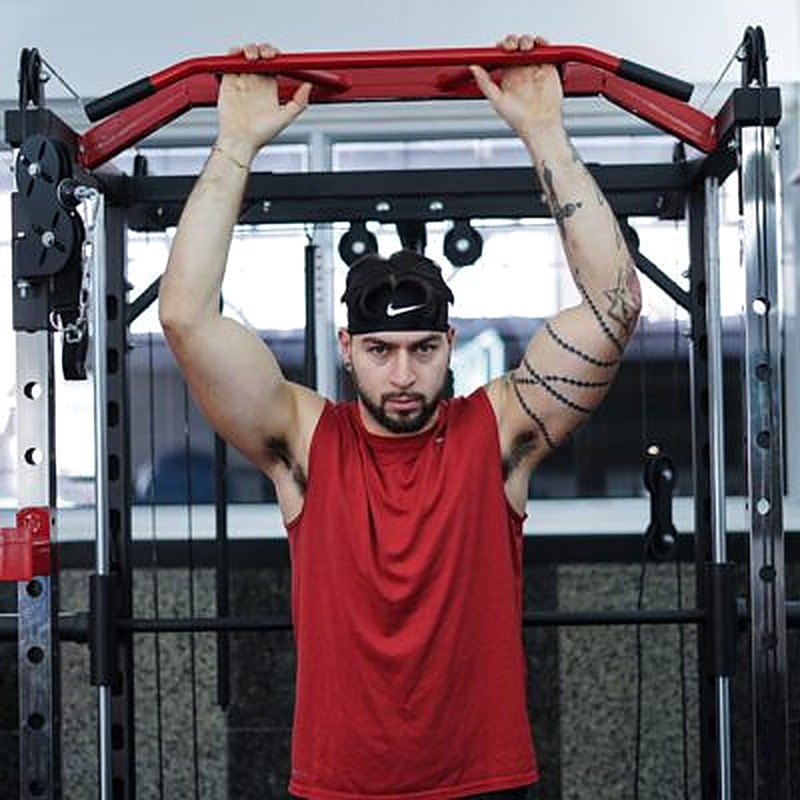 Pull-up training at the studio